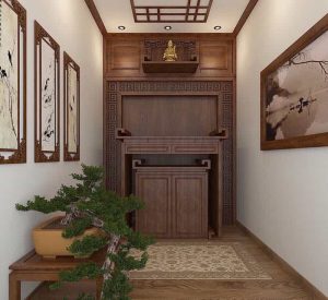 Mẫu bàn thờ chung cư hiện đại