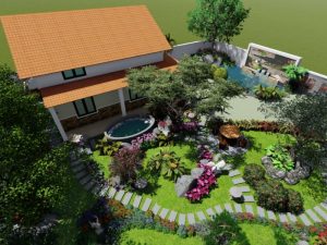 Khuôn viên sân vườn đẹp