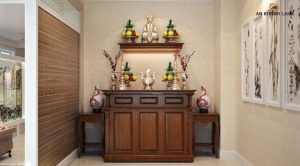 Bàn thờ ngược hướng nhà